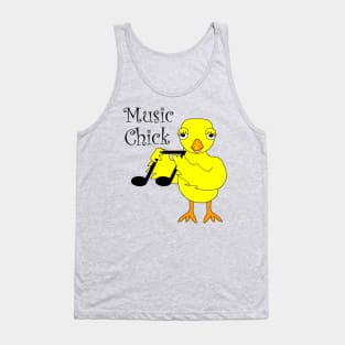 Music Chick Text Tank Top